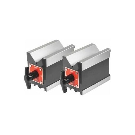 Holex Pair of Magnetic V-Blocks, LengthxWidth: 120X70mm 447125 120X70